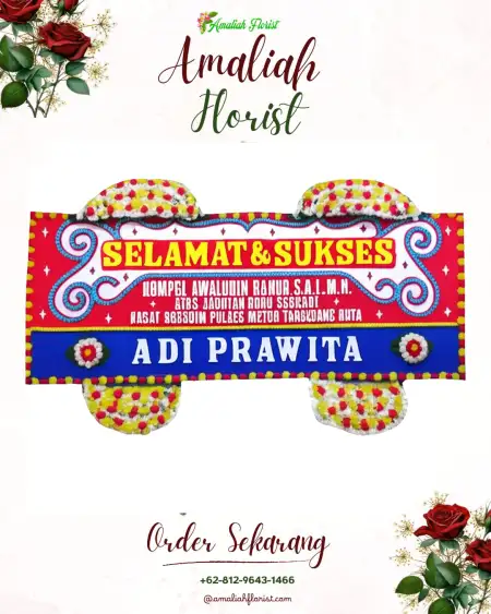 Papan Bunga Ucapan Selamat Damaran